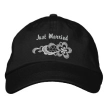 Mariage blanc de dentelle - juste chapeau marié casquette brodée