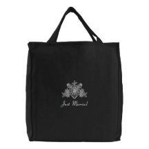 Mariage blanc de dentelle - juste Fourre-tout mari Sacs De Toile
