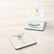 Mariage blanc dessous-de-verre
