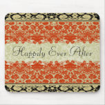 Mariage damassé rouge tapis de souris