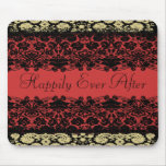 Mariage damassé rouge tapis de souris