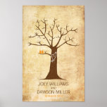 Mariage d'arbre d'empreinte digitale (cru) posters