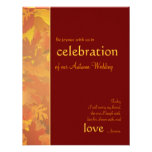 Mariage d'automne - invitations contemporaines de 