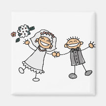 Mariage de bande dessinée aimant