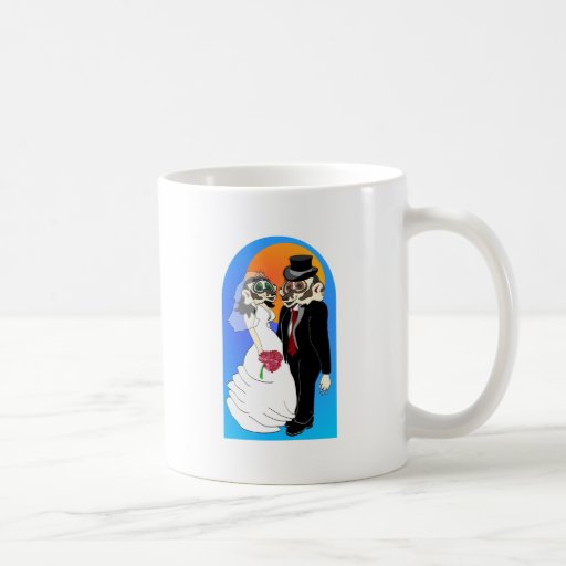 Mariage de blaireau mug à café