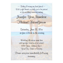 Mariage de cabane de plage faire-part