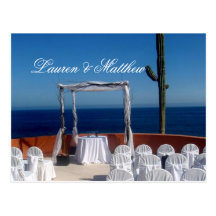 Mariage de Cabo San Lucas Carte Postale