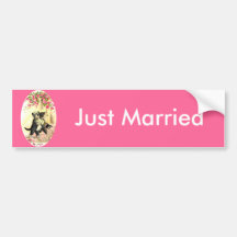 Mariage de chat de Kitty Autocollants Pour Voiture