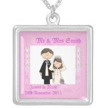 Mariage de dentelle collier