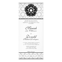 Mariage de fantaisie noir et blanc de monogramme d bristols
