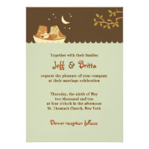 Mariage de hibou et de minou bristols