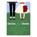 Mariage de jardin, mariage 3.5x5 invitations