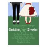 Mariage de jardin, mariage 4.5x6.25 invitation personnalisée