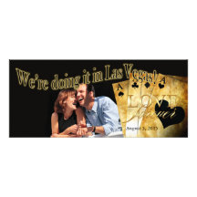 Mariage de luxe de photo de Las Vegas Invitations