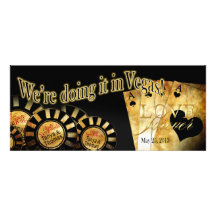 Mariage de luxe de Tanya et de Thomas Las Vegas Invitations