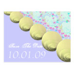 Mariage de plage de coquillages carte postale