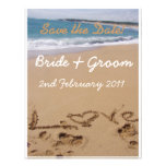 Mariage de plage - faites gagner la date ! faire-part