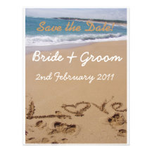 Mariage de plage - faites gagner la date ! faire-part