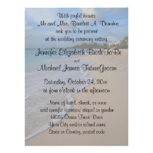 Mariage de plage spécial avec la carte- de réponse faire-parts