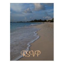Mariage de plage spécial de RSVP Carte Postale