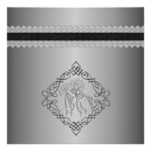 Mariage de regard gravé par argent faire-part