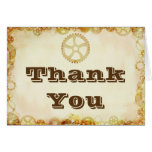 Mariage de Steampunk, carte de remerciements