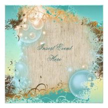 Mariage de thème de plage - partie élégante carton d'invitation