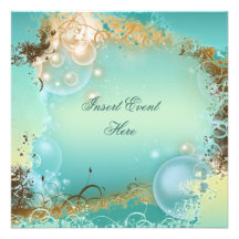 Mariage de thème de plage - partie élégante invitations personnalisées