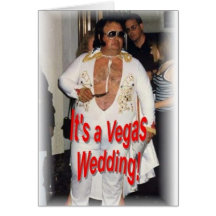 Mariage de Vegas Carte De Vœux