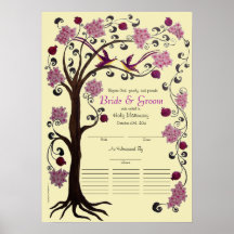 Mariage d'invité du quaker 21 - arbre de la vie (r affiche
