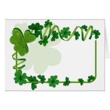 Mariage du jour de St Patrick Carte De Vœux