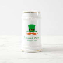 Mariage du jour de St Patrick de moustache de chap Mug