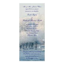 Mariage du pays des merveilles d'hiver faire-part