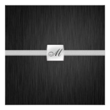 Mariage élégant de monogramme (avec des mots) faire-parts