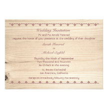 Mariage en bois faire-part personnalisables