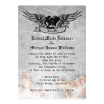 Mariage flamboyant de cycliste cartons d'invitation