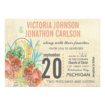 Mariage floral de maçon de chaux jaune de corail m bristol