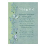 Mariage floral de papillon - souhait de la clôture faire-part personnalisé