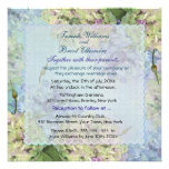 Mariage floral d'hortensia d'aquarelle invitation