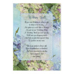 Mariage floral d'hortensia d'aquarelle - souhaitan cartes de visite professionnelles