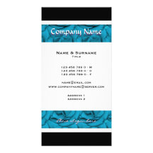 Mariage floral noir blanc bleu cartes de vœux avec photo