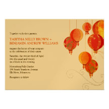 Mariage formel de fusée asiatique moderne (or méta invitation