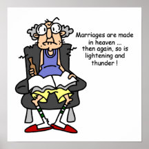 Mariage, foudre, humour de tonnerre poster