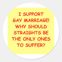 Mariage homosexuel autocollants ronds