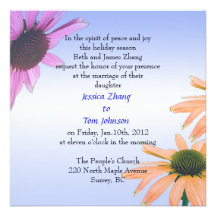 mariage, invitation des parents de la jeune mariée