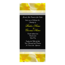 Mariage jaune d'été faire-parts