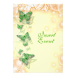 mariage jaune vert de fiançailles d'anniversaire faire-parts