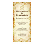 Mariage, menu et programme de Steampunk Double Carte En Couleur