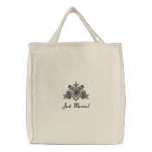 Mariage noir de dentelle - juste Fourre-tout marié Sacs En Toile