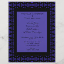 Mariage noir pourpre de motif tract personnalisé